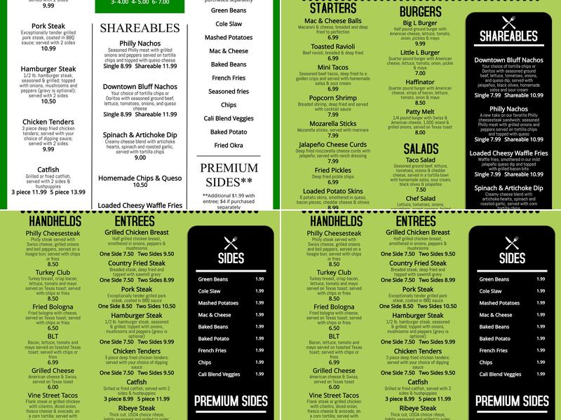 Haffy's Sports Bar & Grill Menu