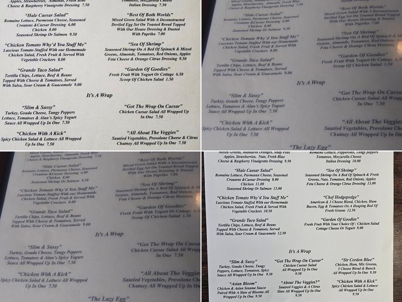 Corner Stop Cafe Menu