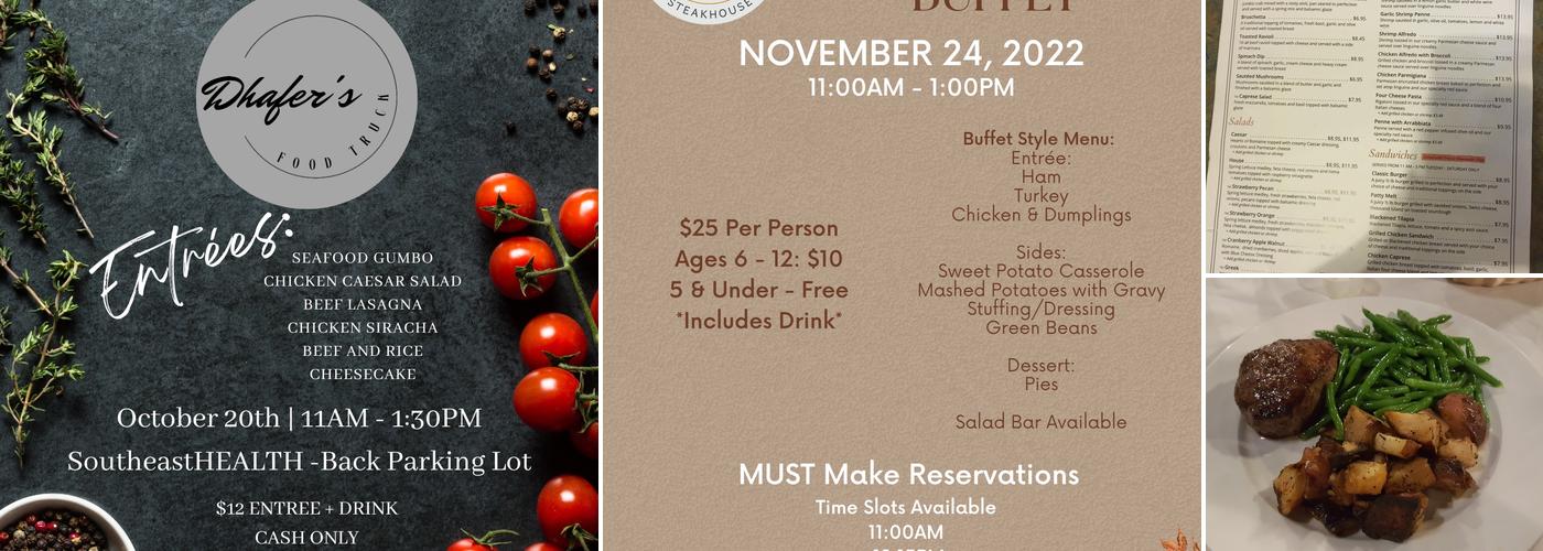 Dhafer's Mediterranean Steakhouse Menu