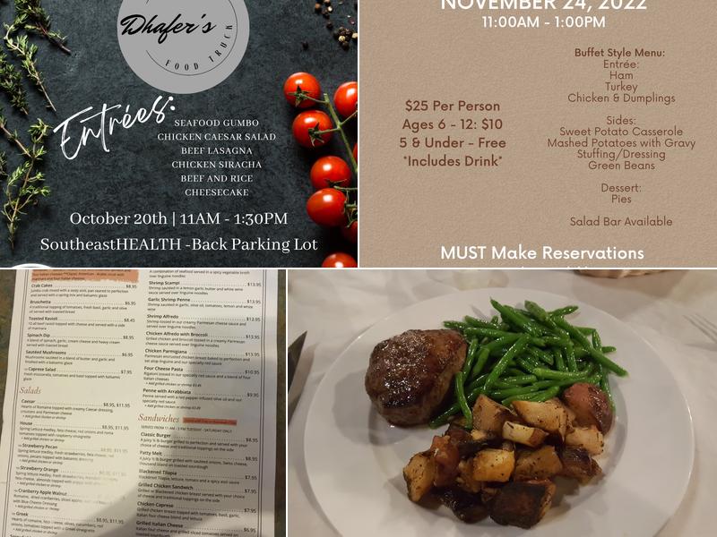 Dhafer's Mediterranean Steakhouse Menu