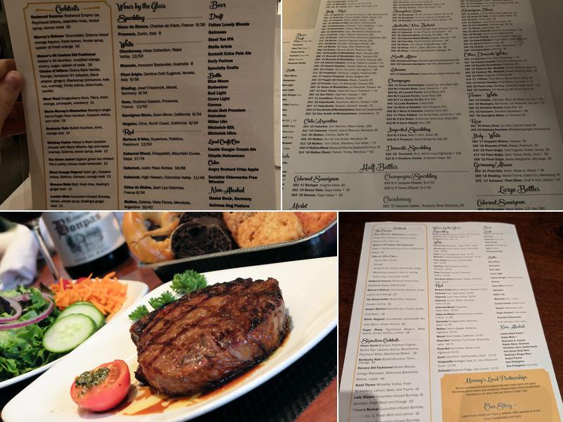 Murray's Menu