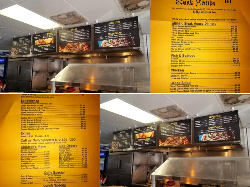 Best Steak House Menu