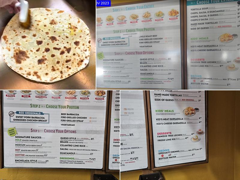 Cafe Rio Fresh Modern Mexican Menu