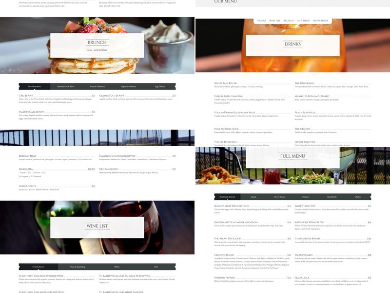 Ocotillo Restaurant And Bar At Redlands Mesa Menu