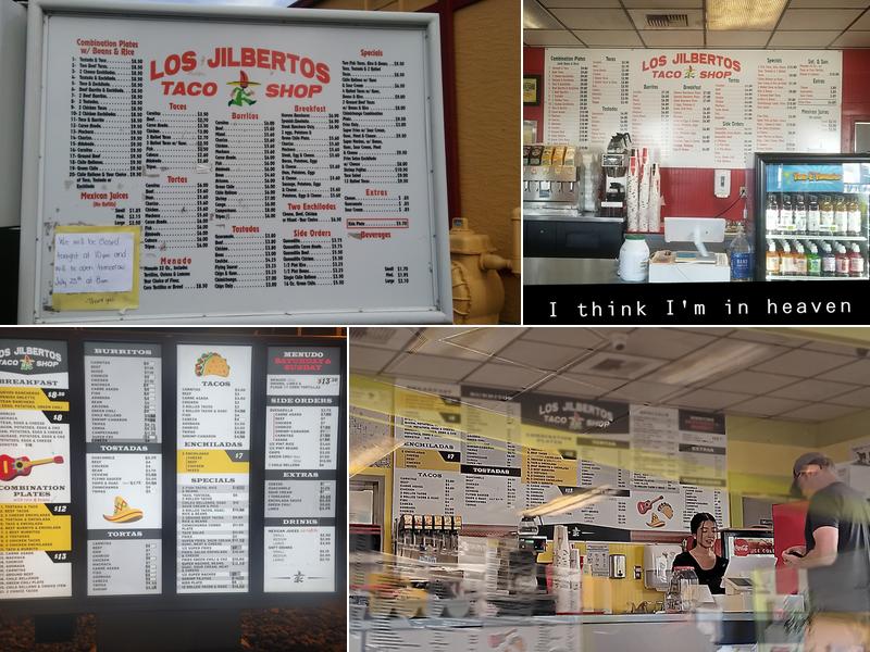 Los Jilbertos Menu
