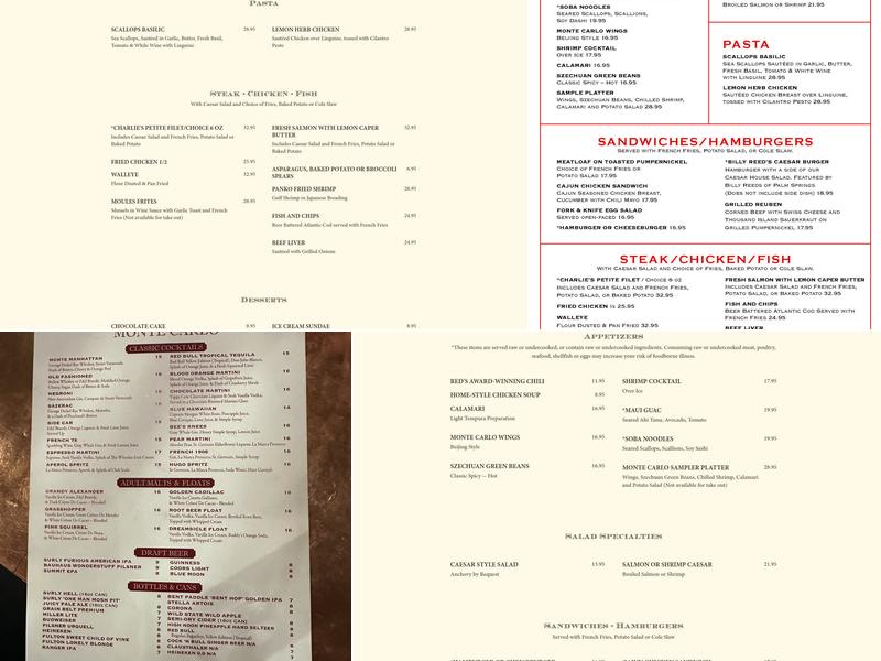 The Monte Carlo Menu