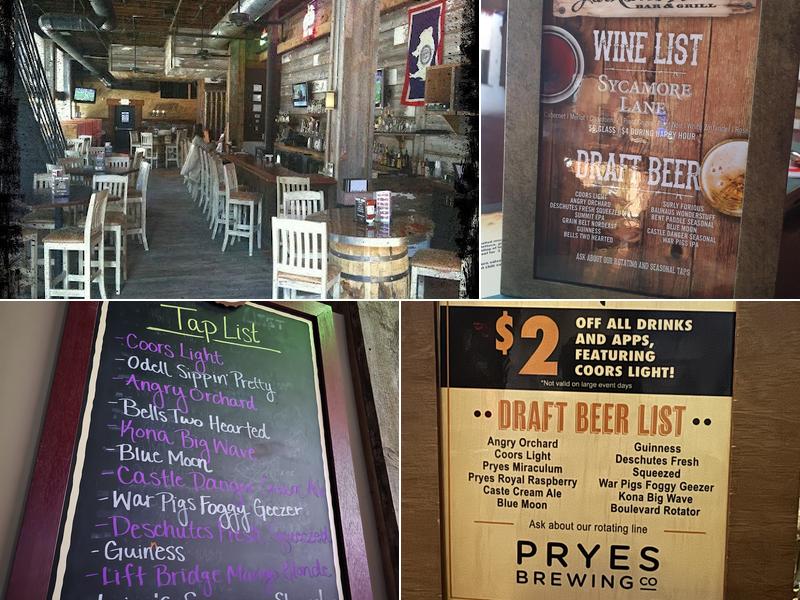 Jackson's Hole Bar & Grill Menu