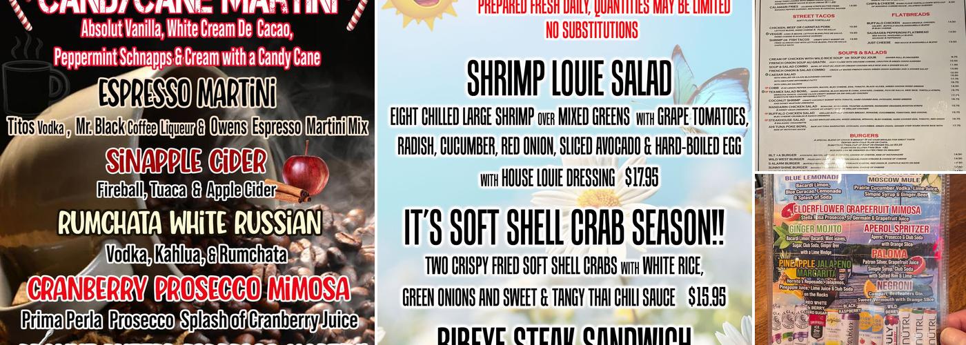 Sunshine Factory Bar & Grill Menu