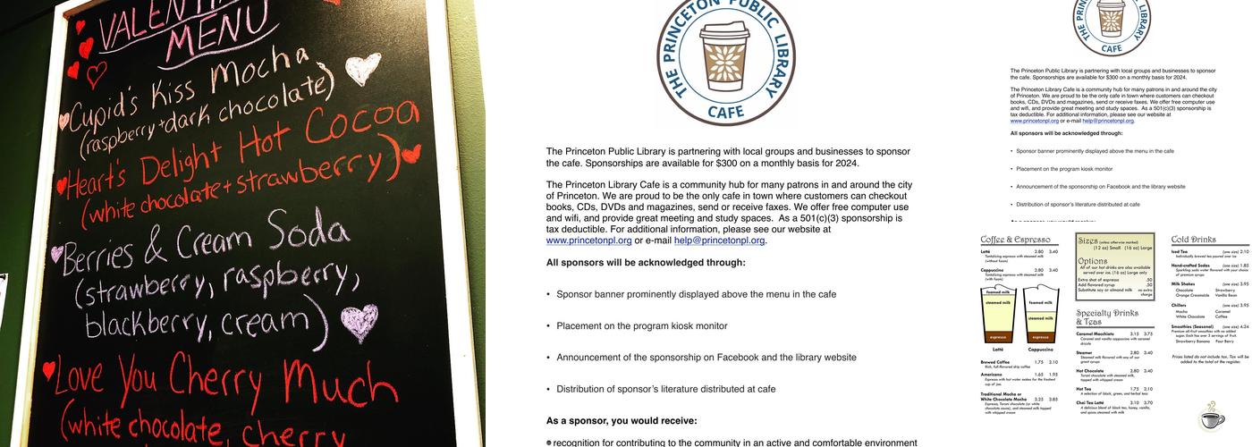 The Library Café Menu