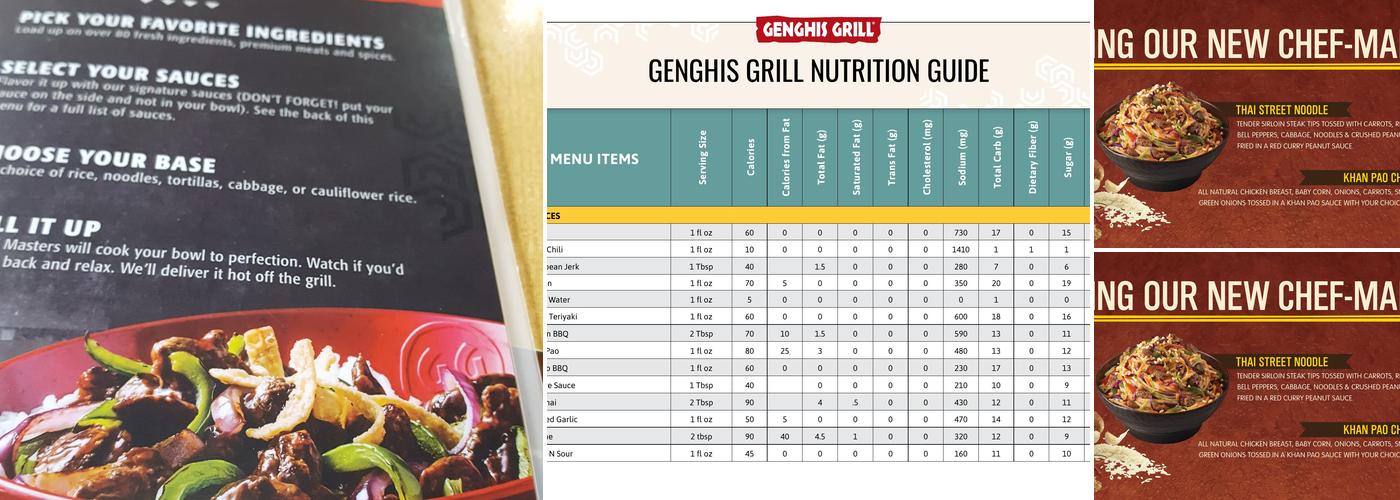 Mongolian Grill Menu