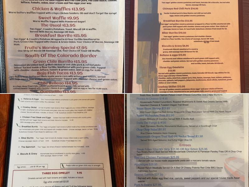 Camilla's Kaffe Menu