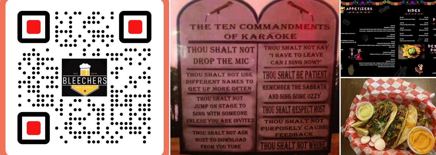 Bleechers Bar & Grill Menu