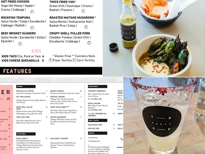 Tacoparty Menu