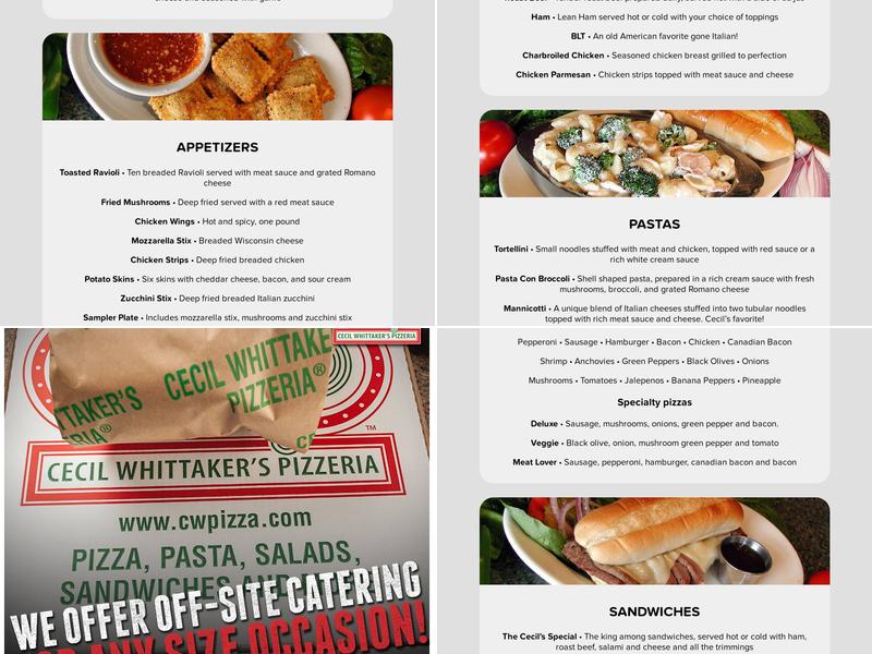 Celano's Family Pizzeria Menu