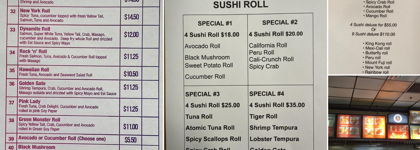 Bayou Express Chinese And Japanese Grill Menu