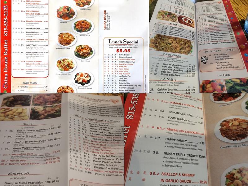 China House Menu