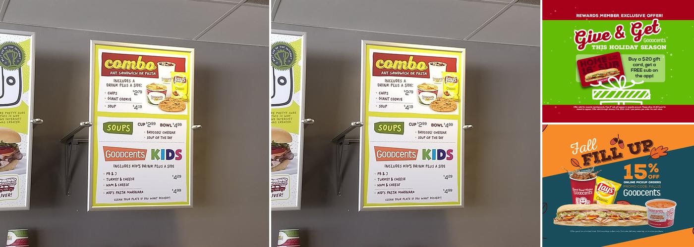 Goodcents Menu