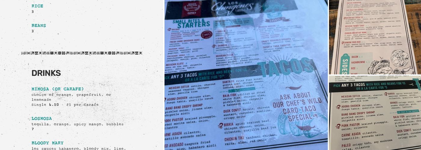 Los Chingones - DTC Menu