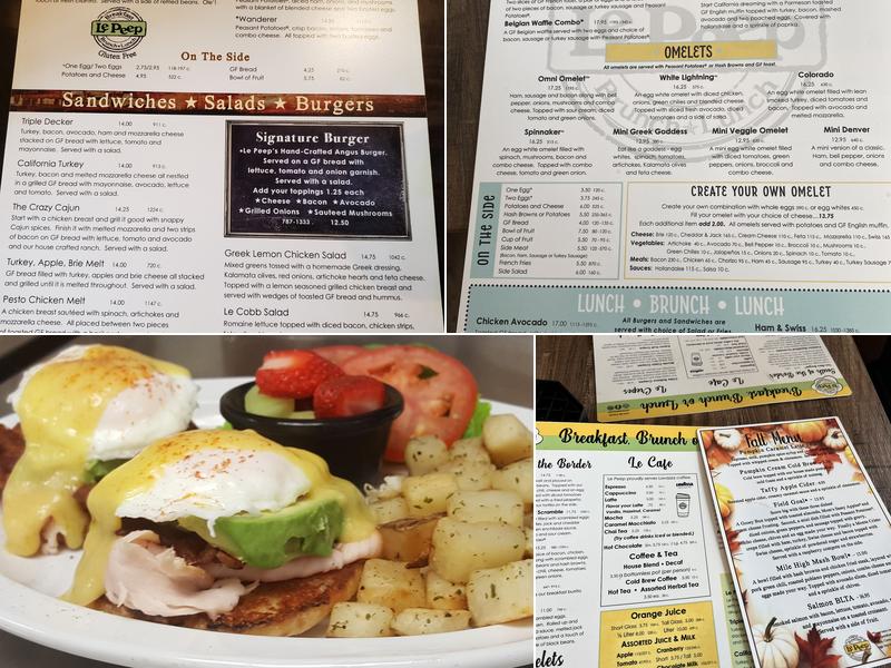 Le Peep Bowles Crossing Menu