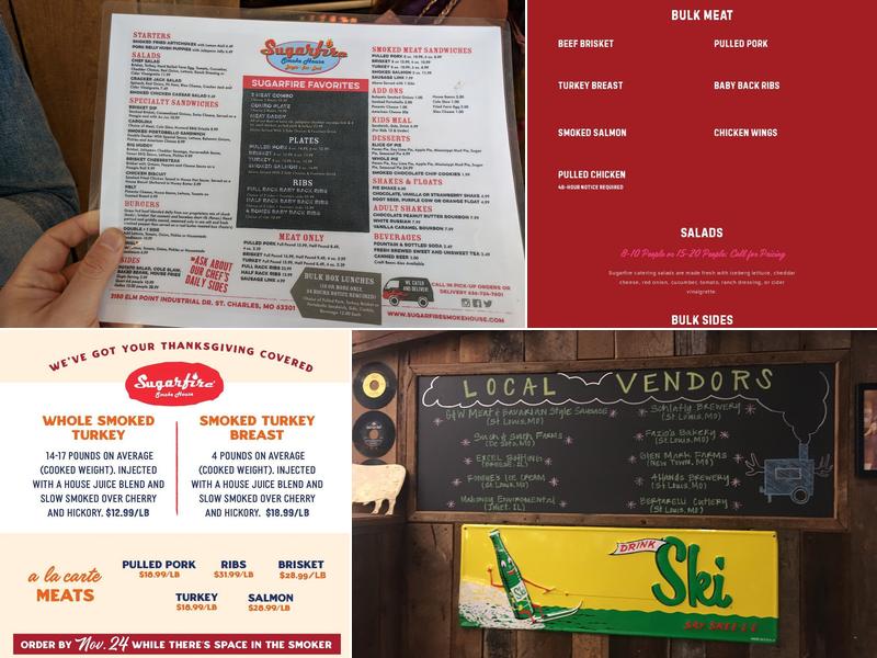 Sugarfire Smoke House Menu