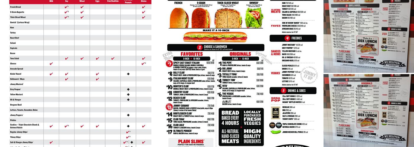 Jimmy John's Menu