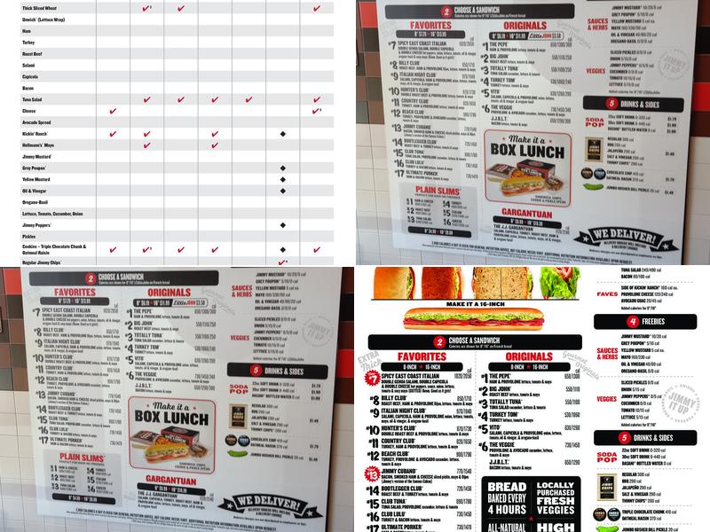 Jimmy John's Menu