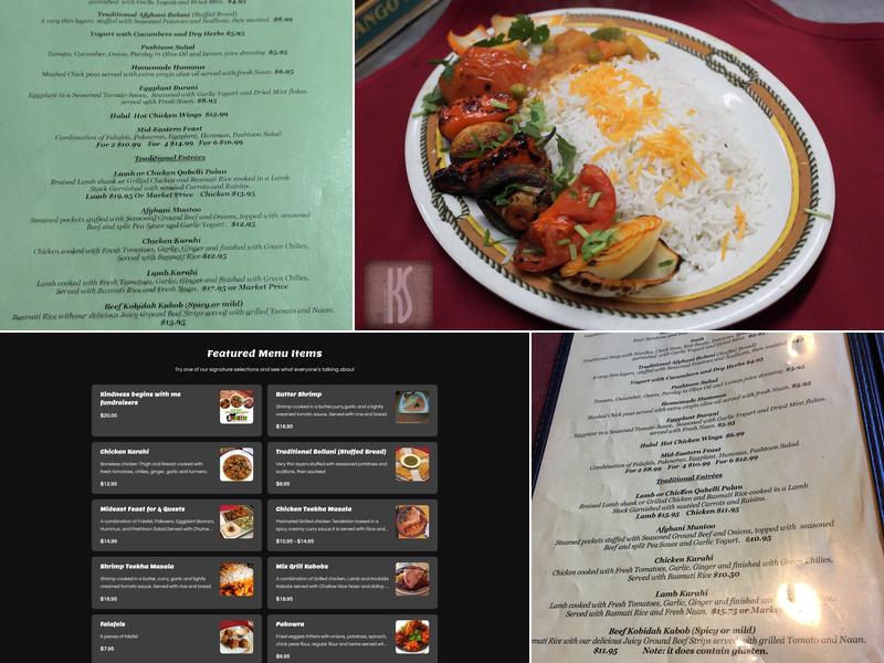 Sameem Afghan Restaurant & Catering Menu