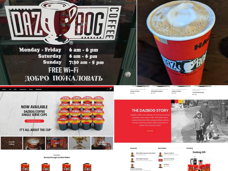 Dazbog Coffee Menu