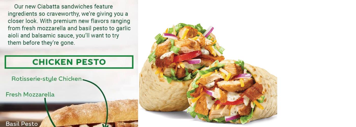 Subway Menu