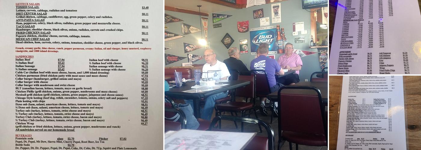 Vitale’s Pizza Cellar Menu