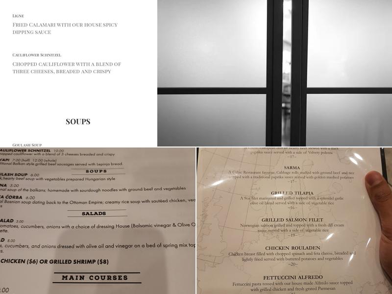 Grbic Private Events Menu