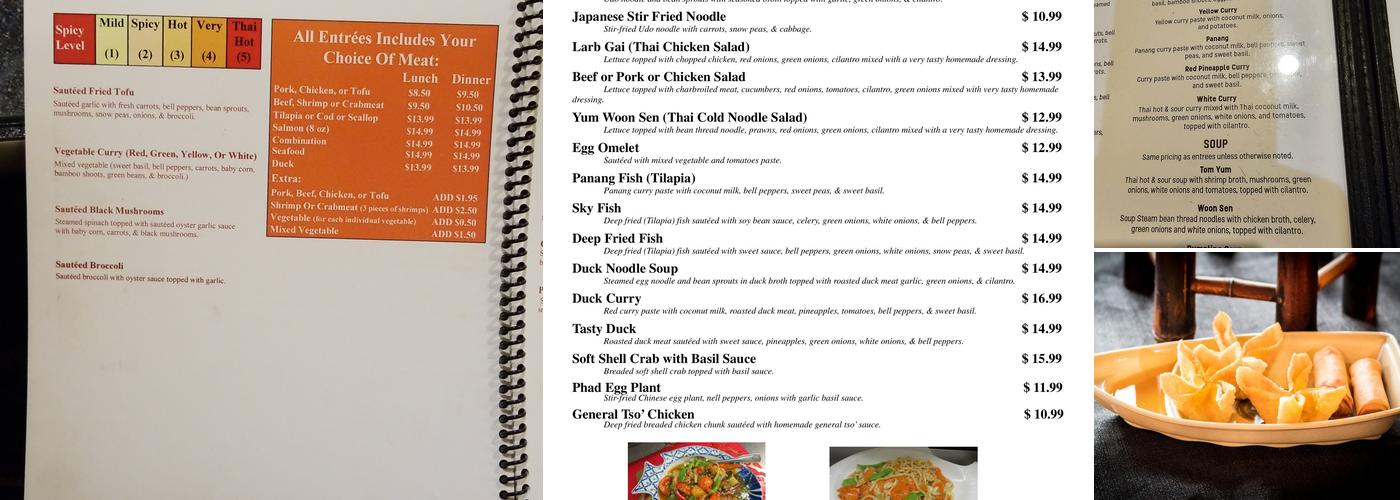 Thai House Menu