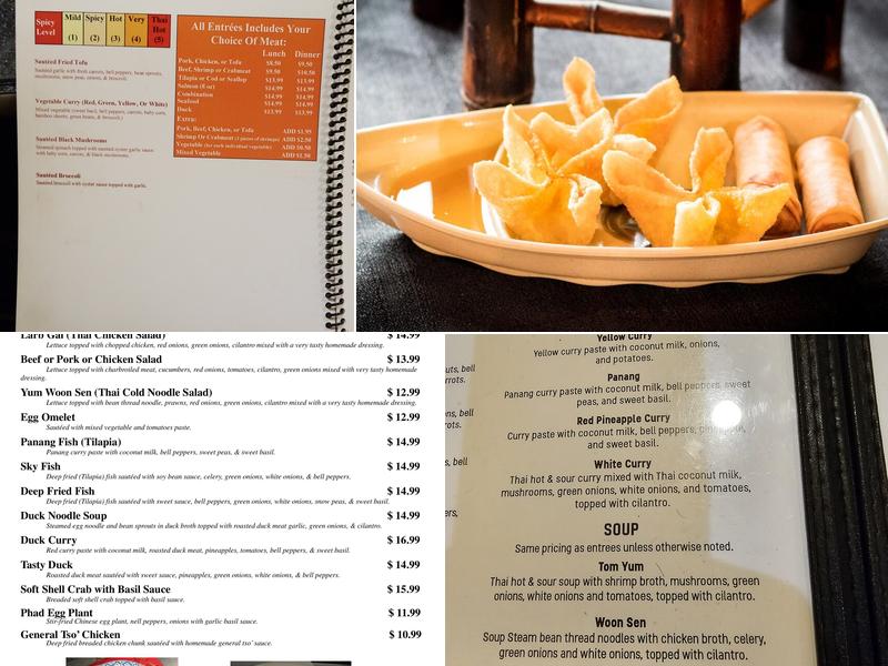 Thai House Menu