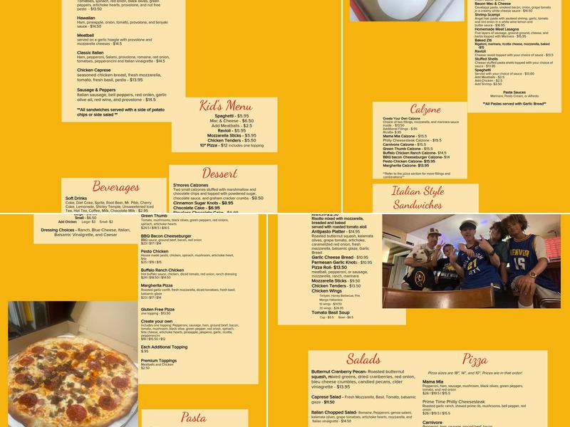 Larkspur Pizzeria & Cafe Menu