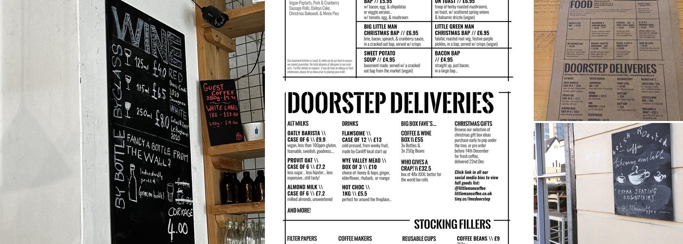 Little Man Coffee Menu