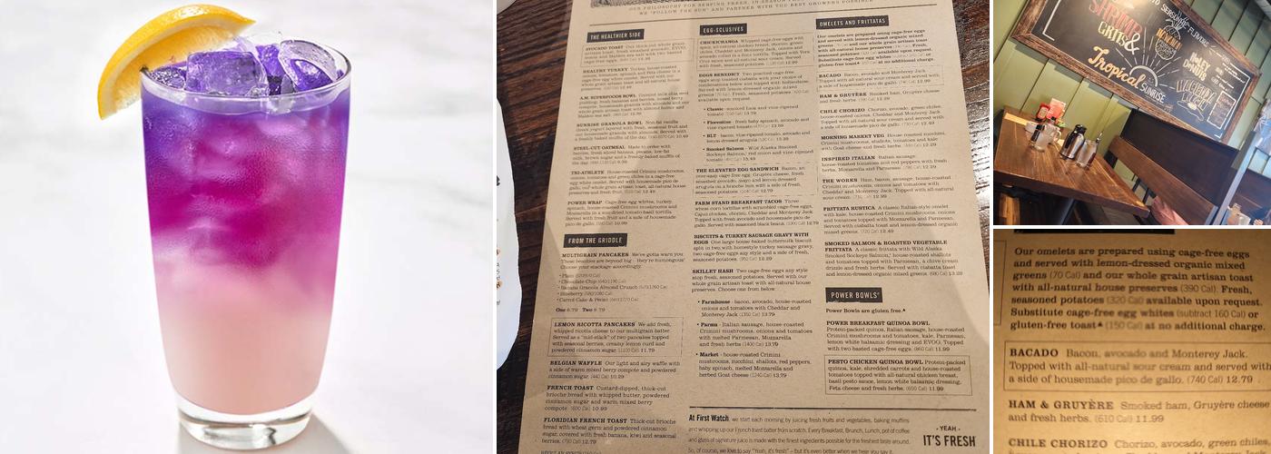 First Watch Menu