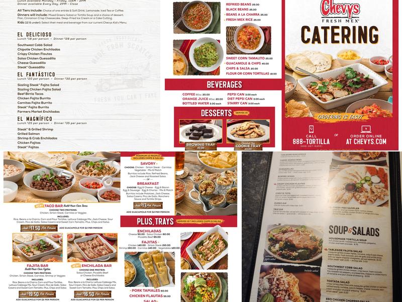 Chevys Menu
