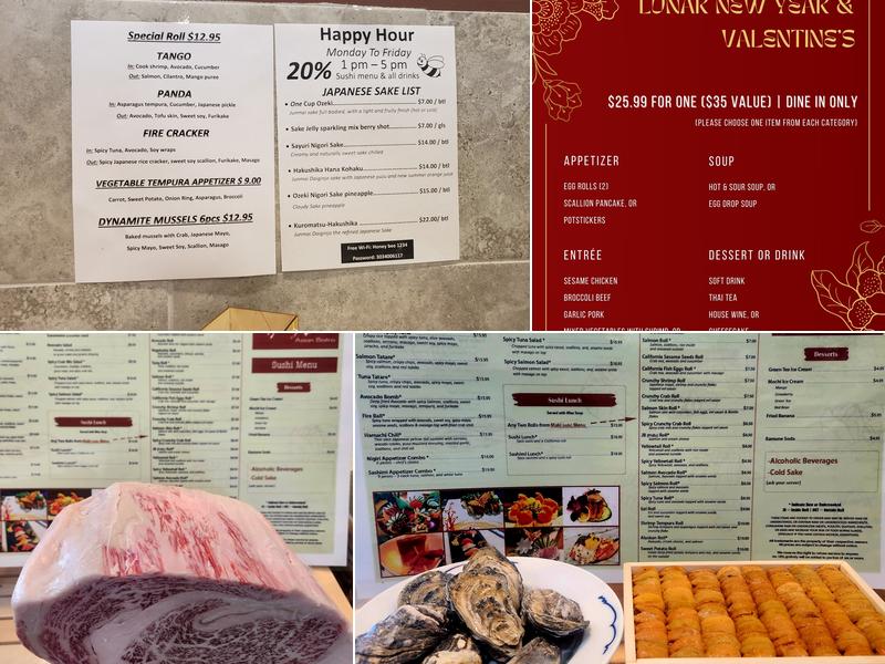 HoneyBee Asian Bistro & Sushi Menu