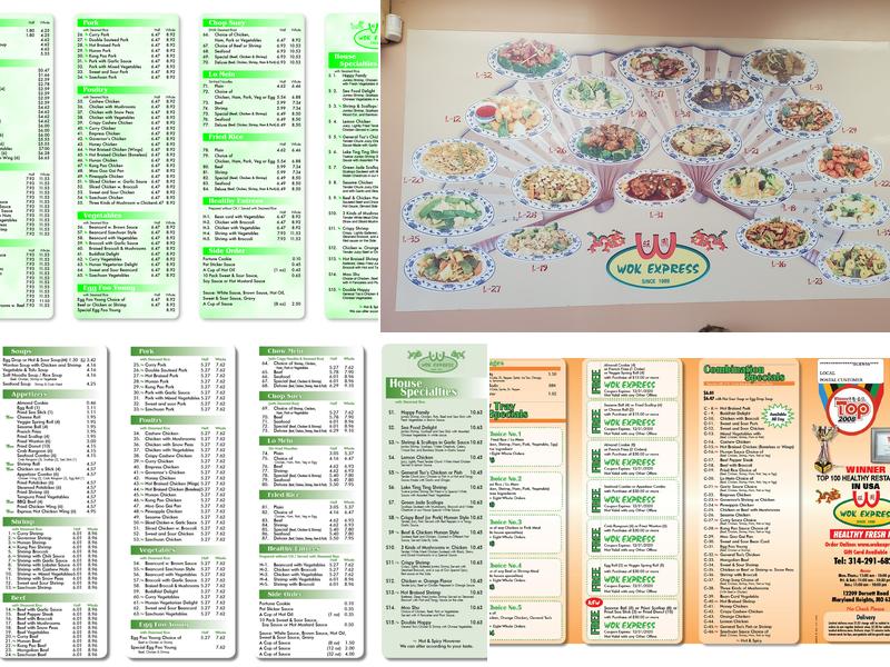 Wok Express Menu