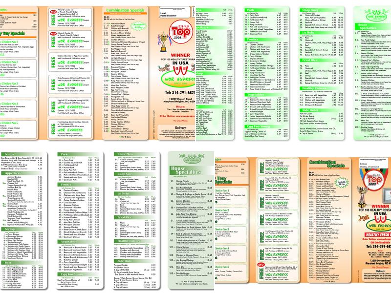 Wok Express Menu