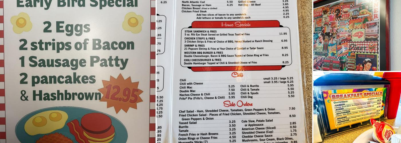Courtesy Diner Menu