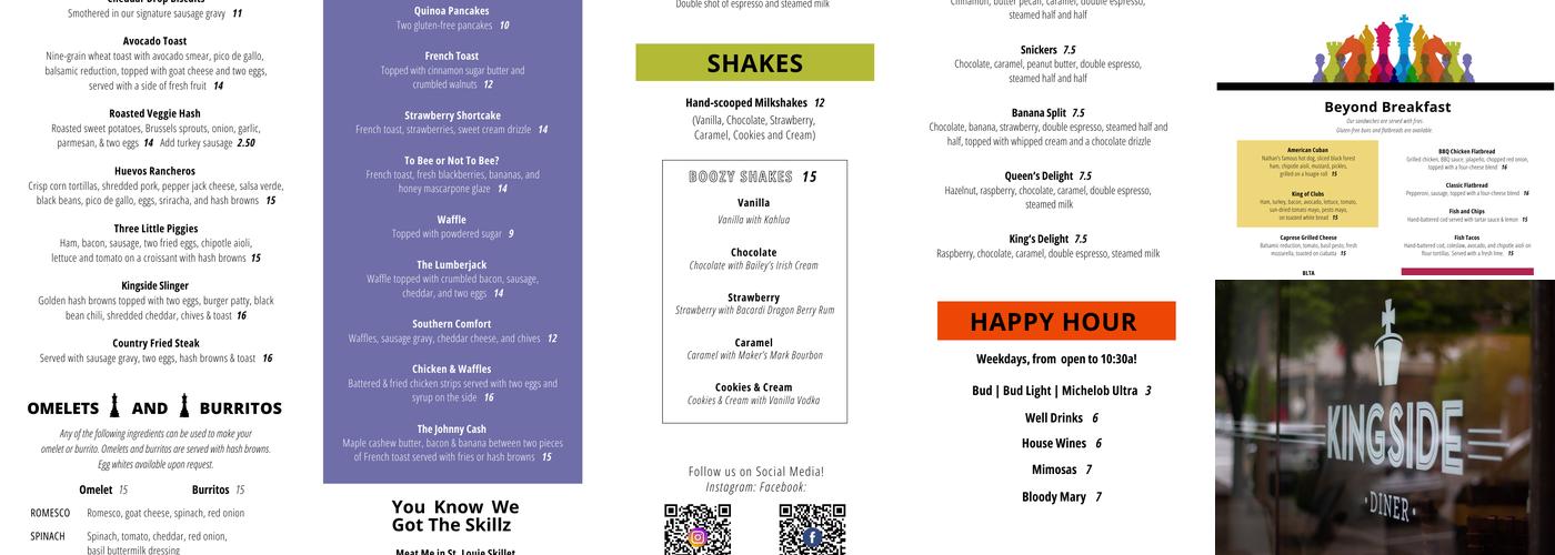 Kingside Diner (CWE) Menu