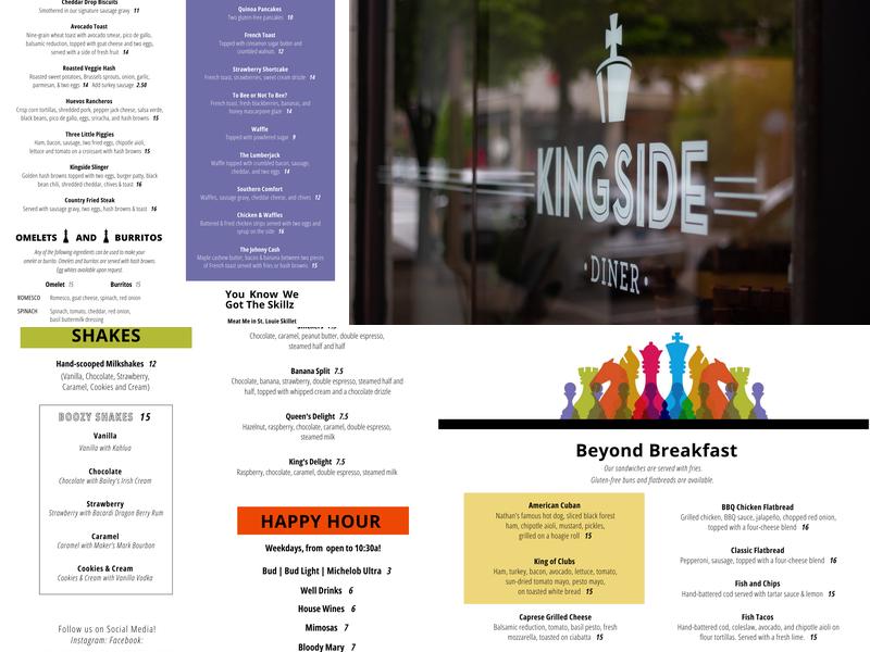 Kingside Diner (CWE) Menu