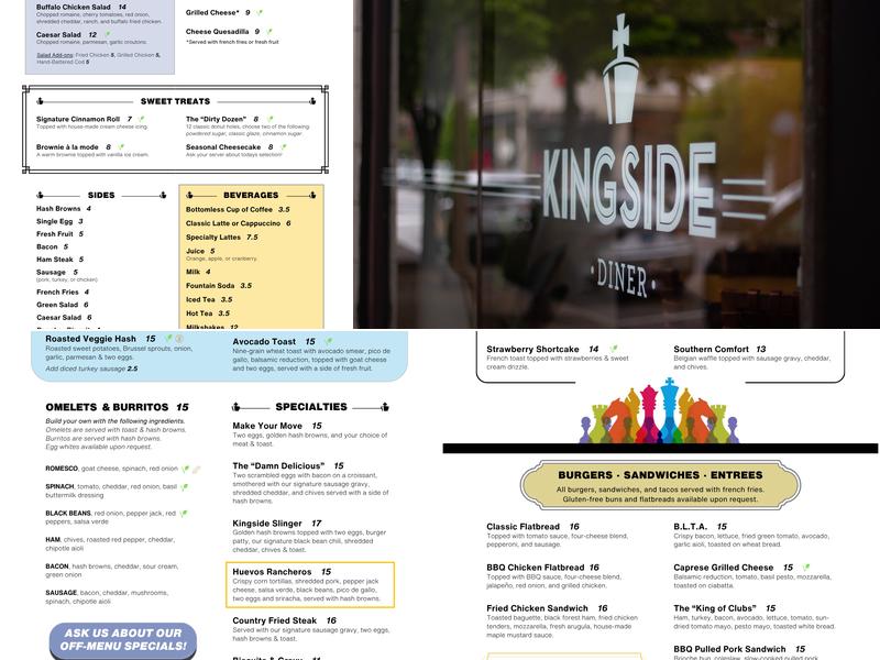 Kingside Diner (CWE) Menu