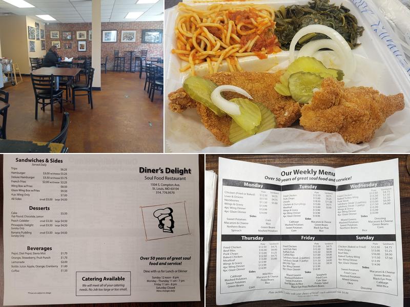 Diner's Delight Menu
