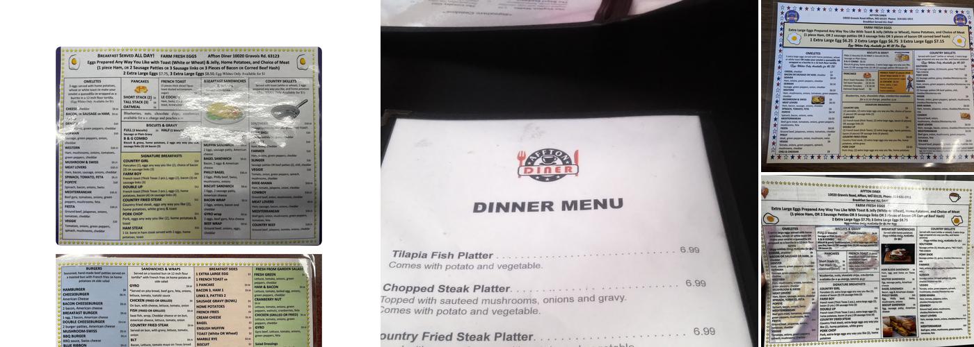 Affton Diner Menu