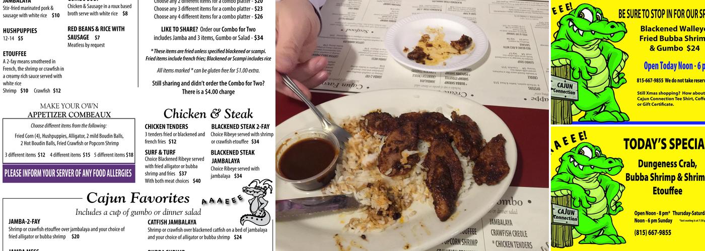 Cajun Connection Menu