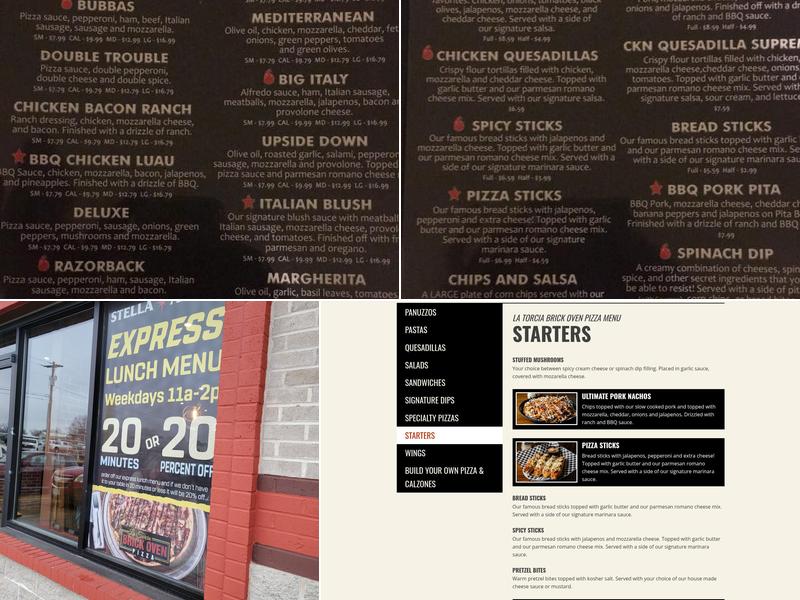 La Torcia Brick Oven Pizza - Poplar Bluff Menu