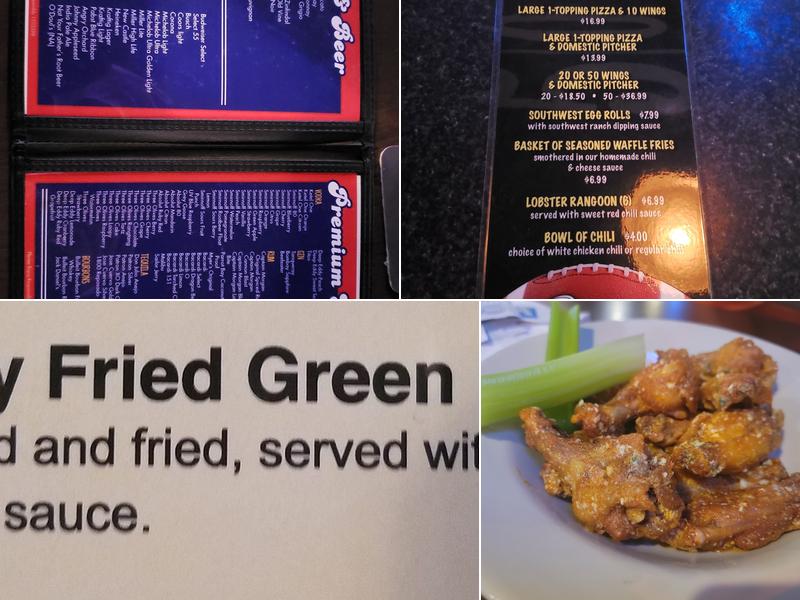 Fandango's Sports Bar & Grill Menu