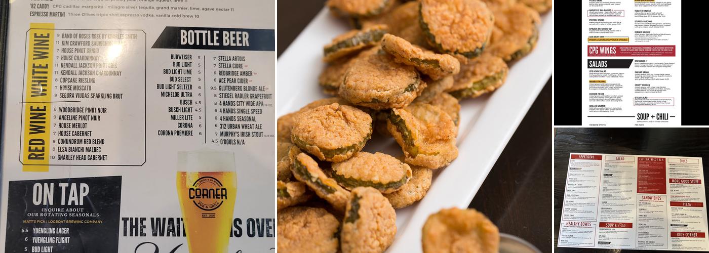 The Corner Pub and Grill Menu